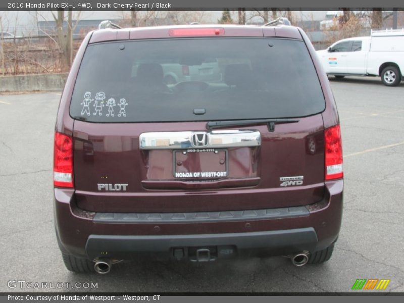 Dark Cherry Pearl / Black 2010 Honda Pilot EX-L 4WD