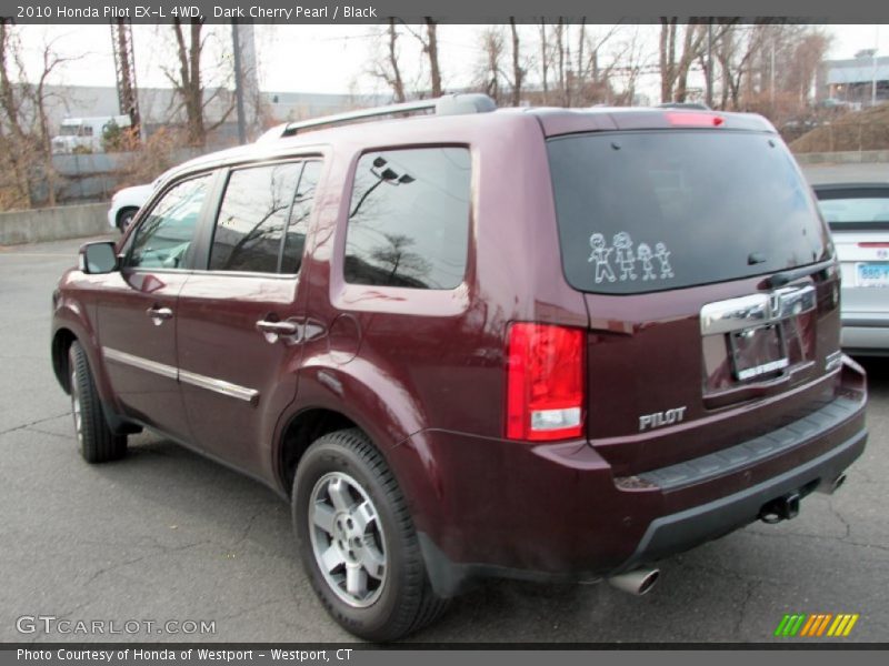 Dark Cherry Pearl / Black 2010 Honda Pilot EX-L 4WD