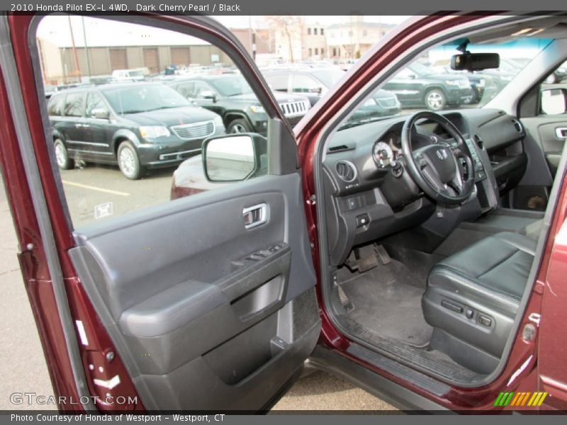 Dark Cherry Pearl / Black 2010 Honda Pilot EX-L 4WD