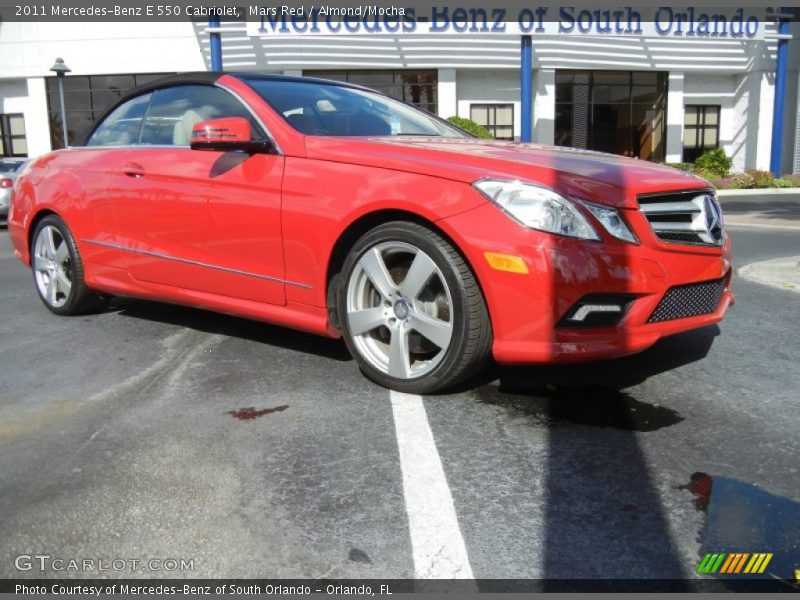 Mars Red / Almond/Mocha 2011 Mercedes-Benz E 550 Cabriolet