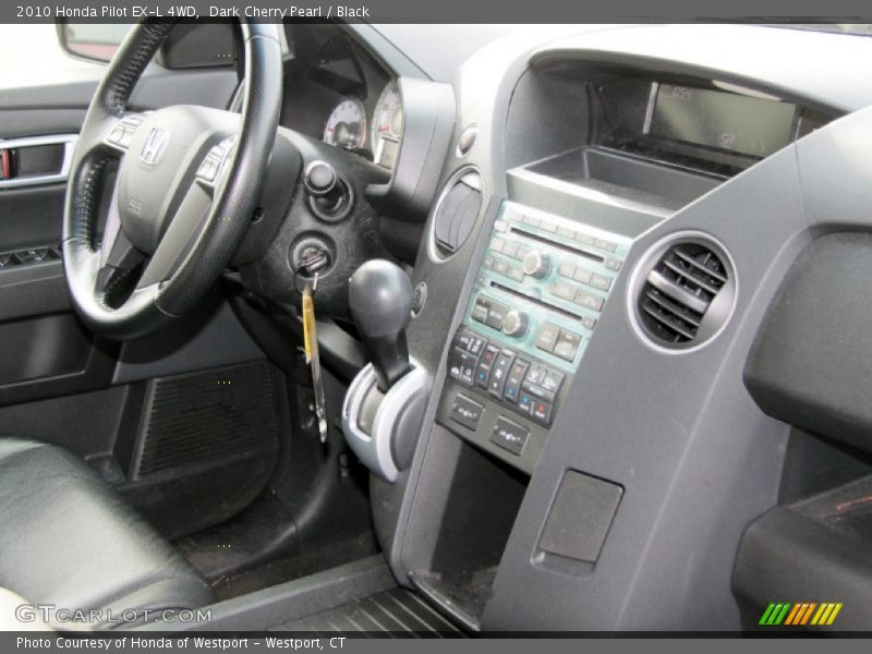 Dark Cherry Pearl / Black 2010 Honda Pilot EX-L 4WD
