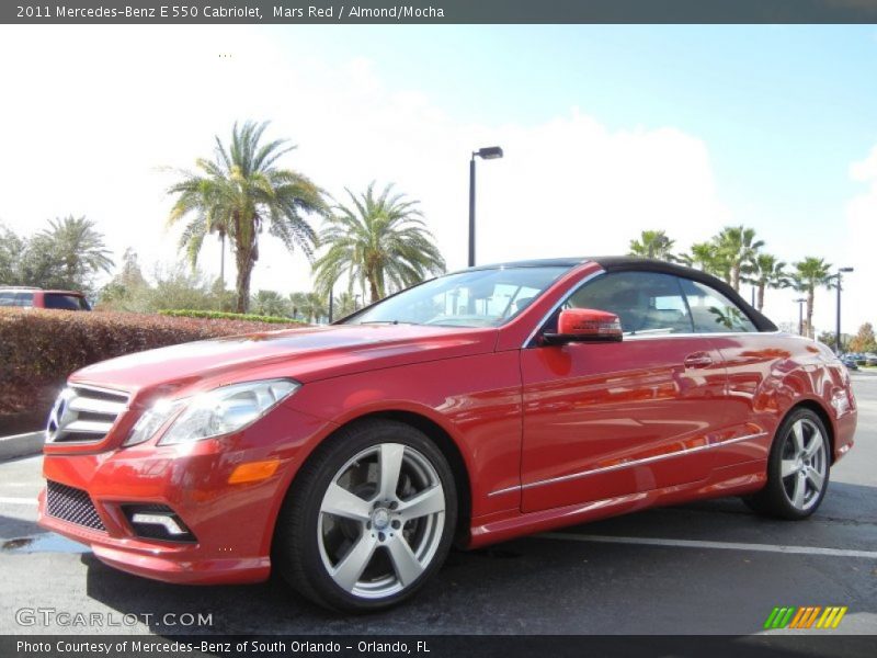 Mars Red / Almond/Mocha 2011 Mercedes-Benz E 550 Cabriolet