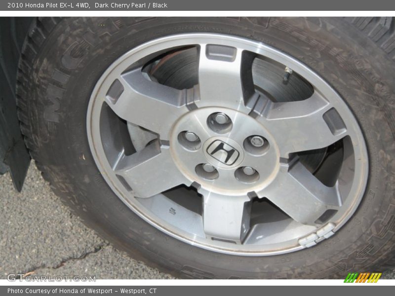 Dark Cherry Pearl / Black 2010 Honda Pilot EX-L 4WD