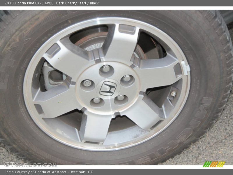 Dark Cherry Pearl / Black 2010 Honda Pilot EX-L 4WD