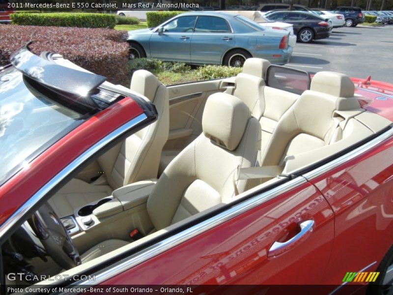 Mars Red / Almond/Mocha 2011 Mercedes-Benz E 550 Cabriolet