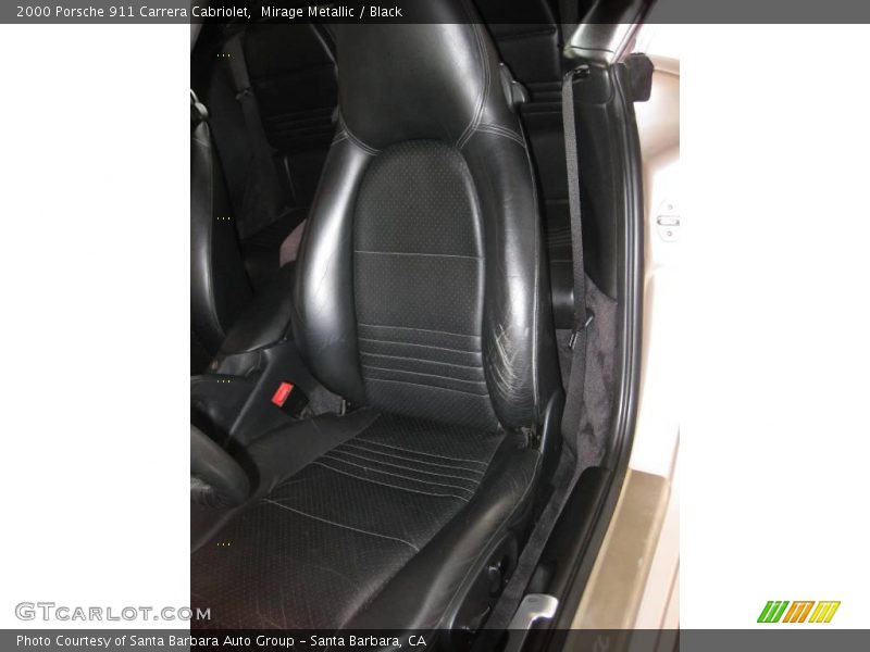Mirage Metallic / Black 2000 Porsche 911 Carrera Cabriolet