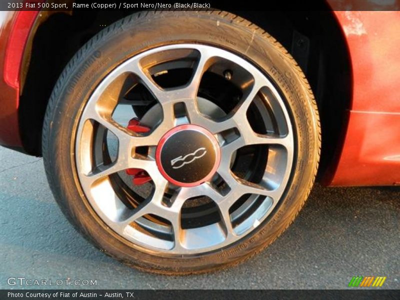 Rame (Copper) / Sport Nero/Nero (Black/Black) 2013 Fiat 500 Sport