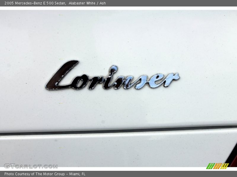Alabaster White / Ash 2005 Mercedes-Benz E 500 Sedan