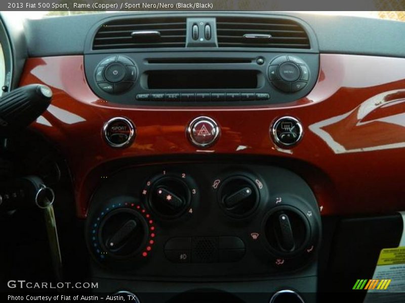 Rame (Copper) / Sport Nero/Nero (Black/Black) 2013 Fiat 500 Sport