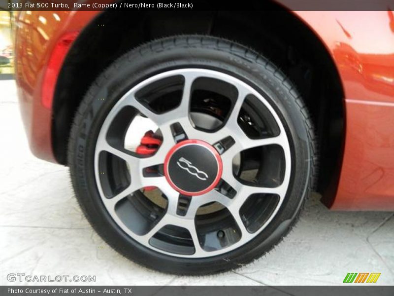 Rame (Copper) / Nero/Nero (Black/Black) 2013 Fiat 500 Turbo