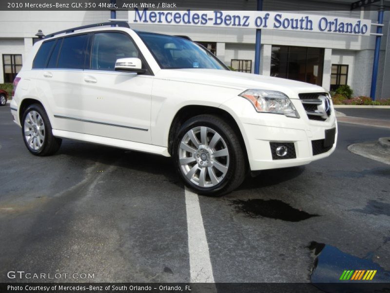 Arctic White / Black 2010 Mercedes-Benz GLK 350 4Matic