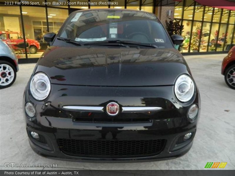 Nero (Black) / Sport Rosso/Nero (Red/Black) 2013 Fiat 500 Sport