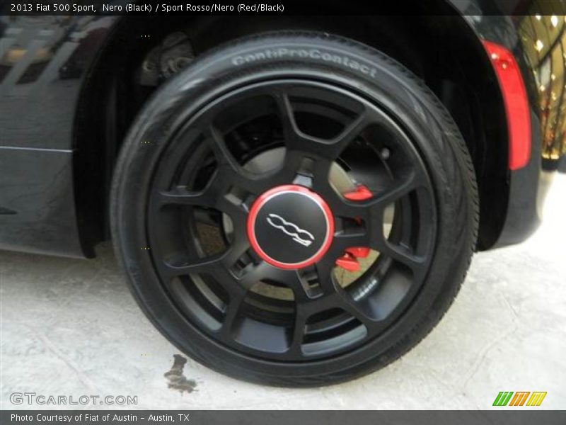 Nero (Black) / Sport Rosso/Nero (Red/Black) 2013 Fiat 500 Sport