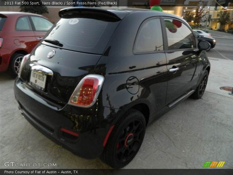 Nero (Black) / Sport Rosso/Nero (Red/Black) 2013 Fiat 500 Sport