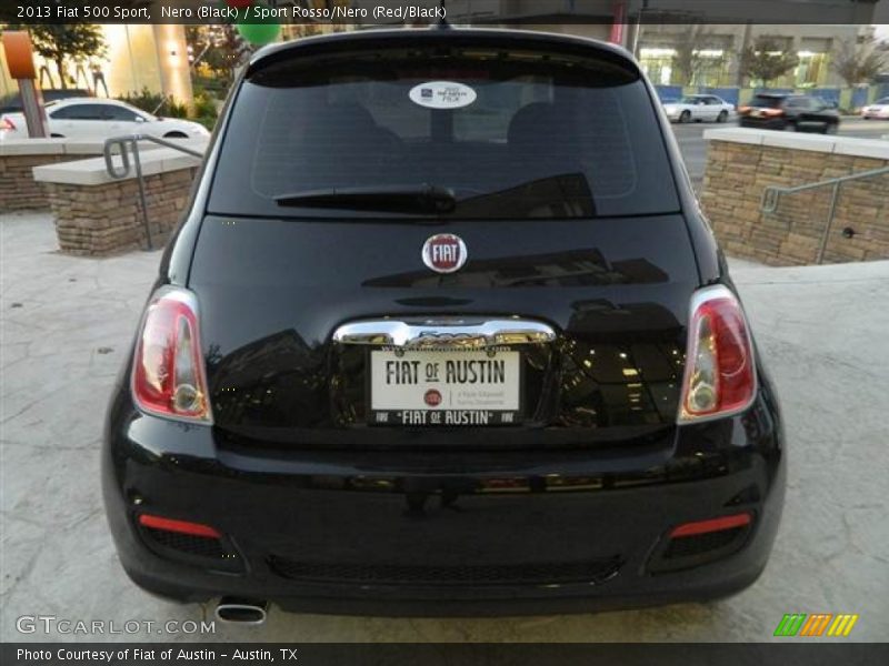 Nero (Black) / Sport Rosso/Nero (Red/Black) 2013 Fiat 500 Sport