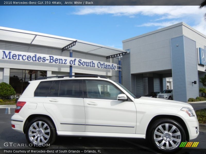 Arctic White / Black 2010 Mercedes-Benz GLK 350 4Matic