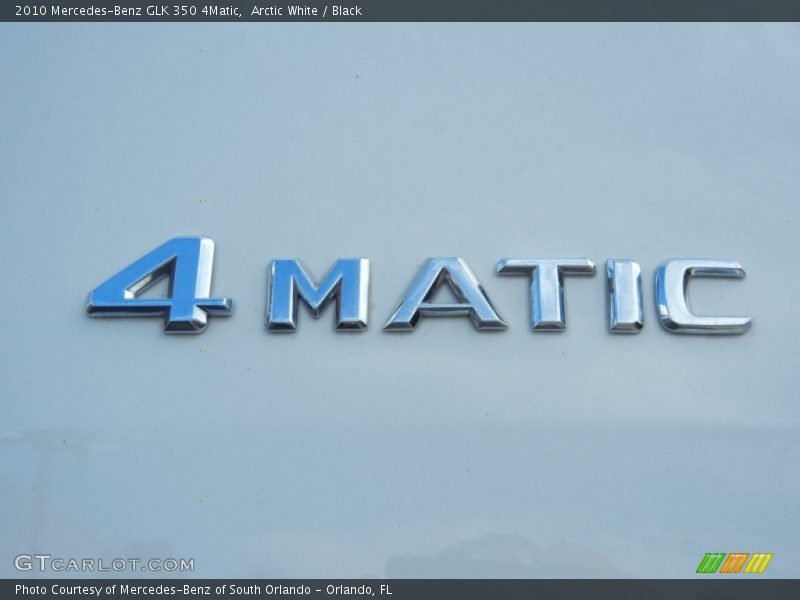Arctic White / Black 2010 Mercedes-Benz GLK 350 4Matic