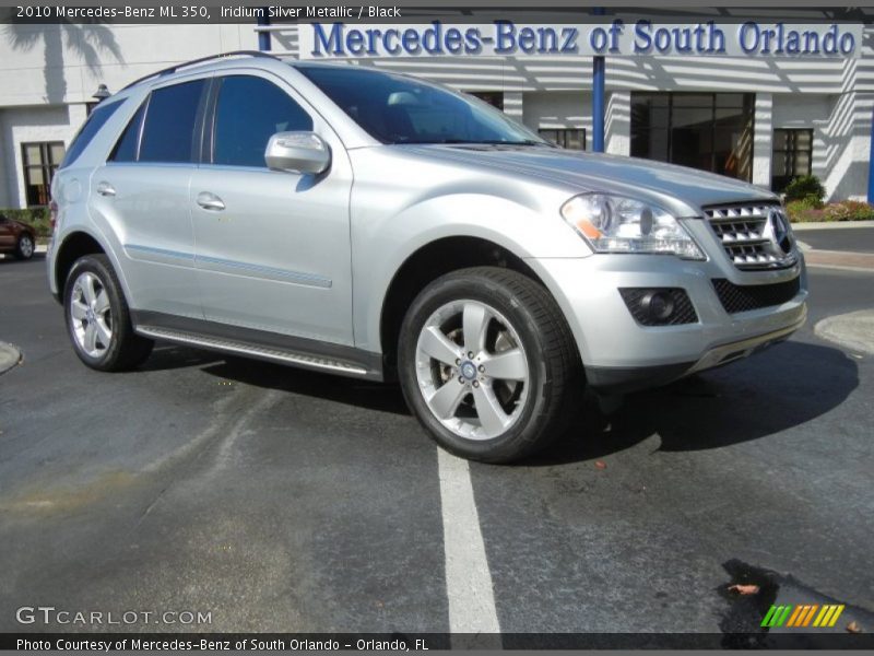 Iridium Silver Metallic / Black 2010 Mercedes-Benz ML 350