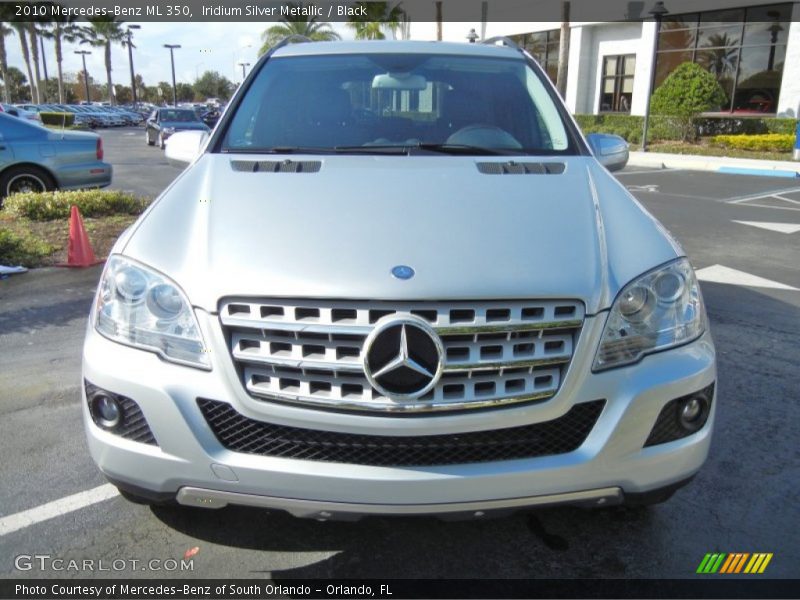 Iridium Silver Metallic / Black 2010 Mercedes-Benz ML 350