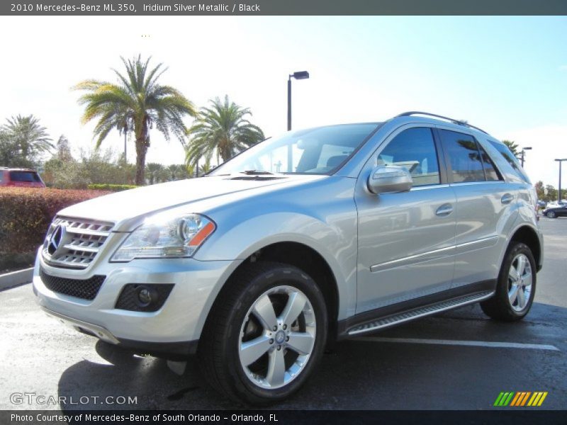 Iridium Silver Metallic / Black 2010 Mercedes-Benz ML 350