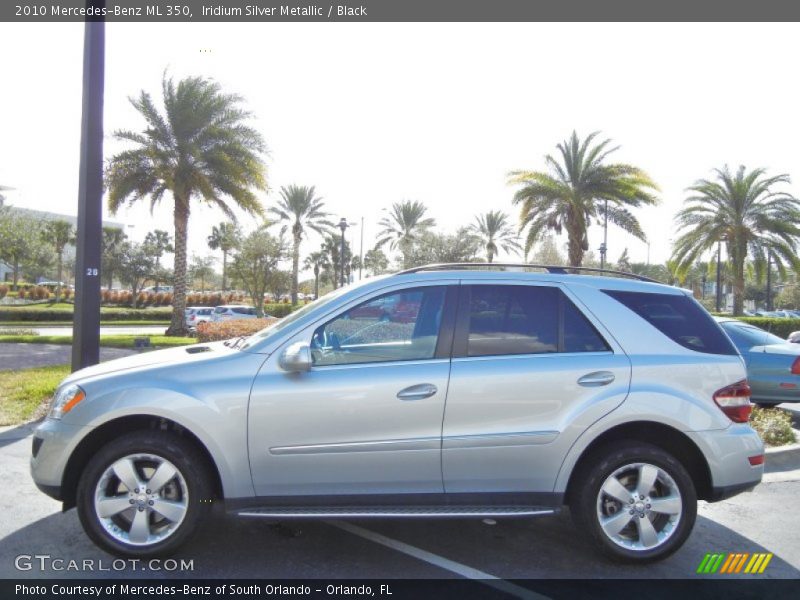 Iridium Silver Metallic / Black 2010 Mercedes-Benz ML 350