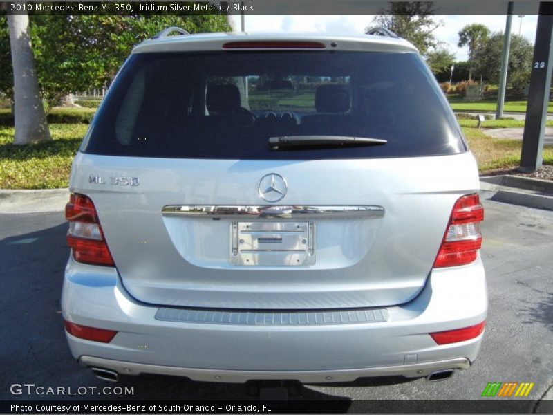 Iridium Silver Metallic / Black 2010 Mercedes-Benz ML 350