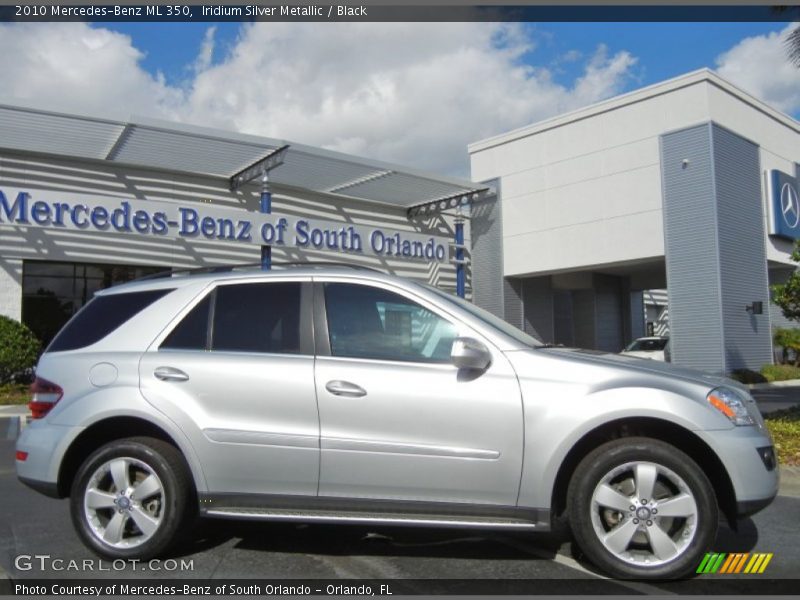 Iridium Silver Metallic / Black 2010 Mercedes-Benz ML 350