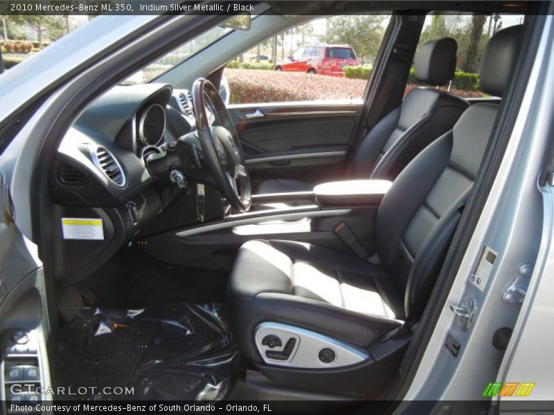 Iridium Silver Metallic / Black 2010 Mercedes-Benz ML 350