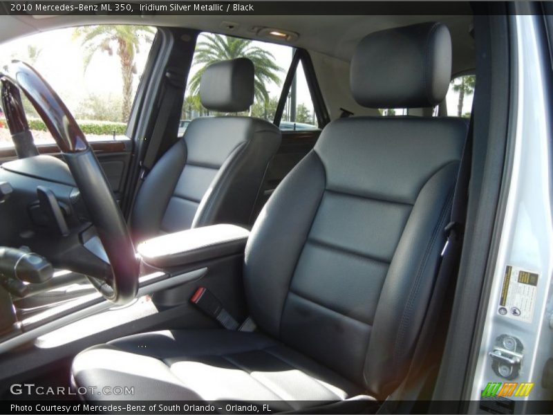 Iridium Silver Metallic / Black 2010 Mercedes-Benz ML 350