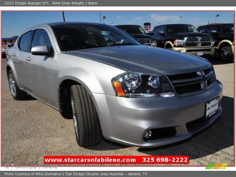 Billet Silver Metallic / Black 2013 Dodge Avenger SXT