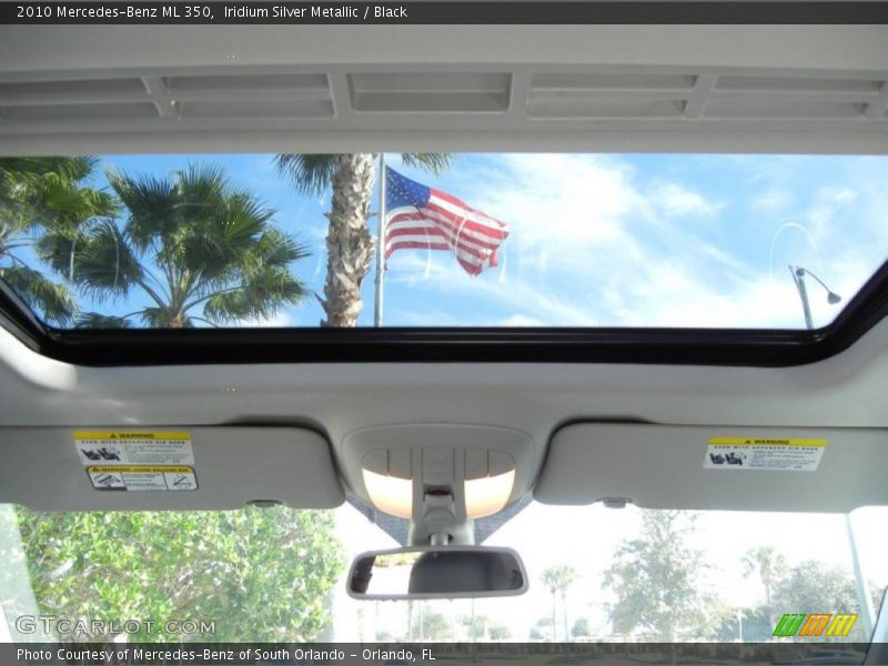 Iridium Silver Metallic / Black 2010 Mercedes-Benz ML 350