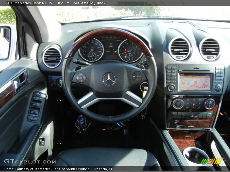 Iridium Silver Metallic / Black 2010 Mercedes-Benz ML 350