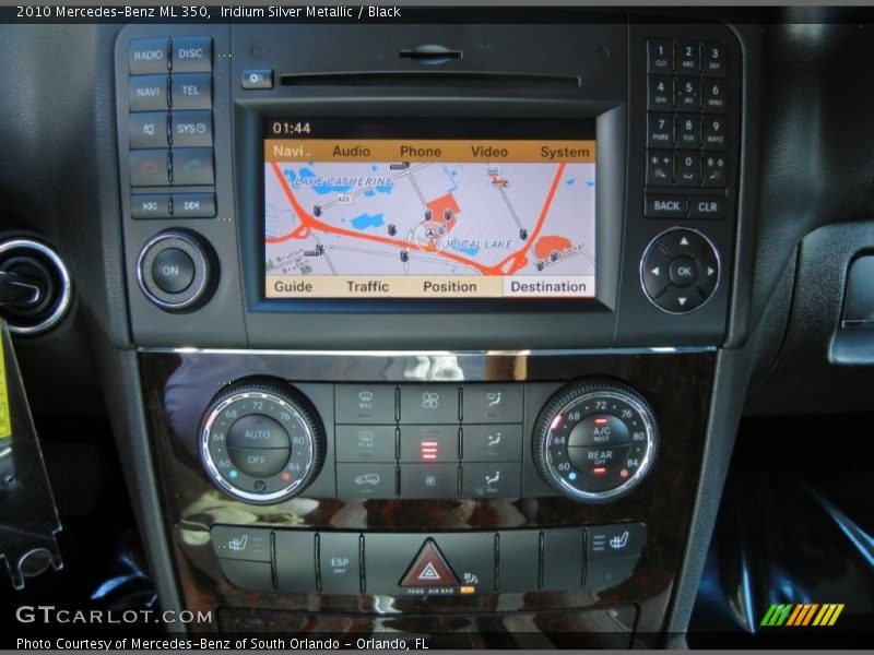 Iridium Silver Metallic / Black 2010 Mercedes-Benz ML 350