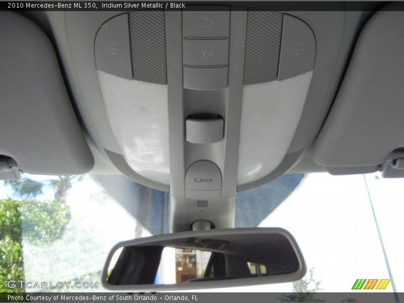 Iridium Silver Metallic / Black 2010 Mercedes-Benz ML 350