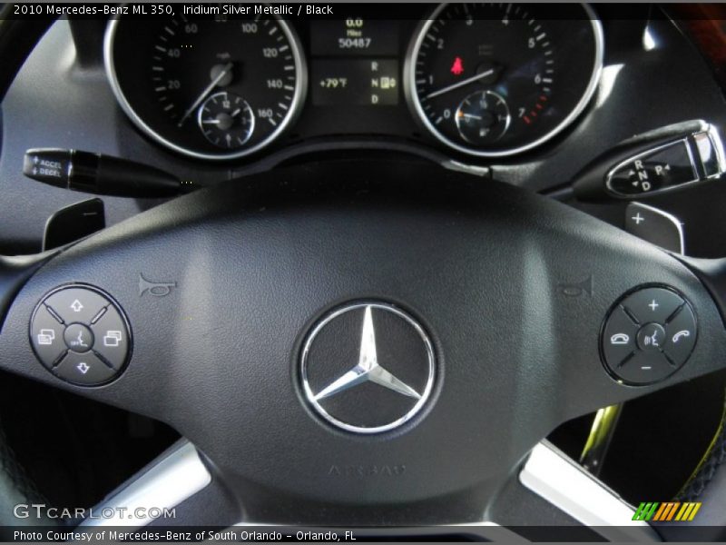 Iridium Silver Metallic / Black 2010 Mercedes-Benz ML 350