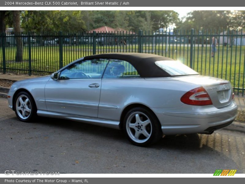 Brilliant Silver Metallic / Ash 2004 Mercedes-Benz CLK 500 Cabriolet