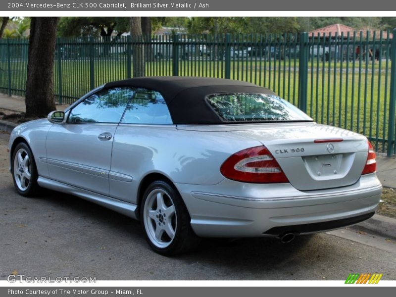 Brilliant Silver Metallic / Ash 2004 Mercedes-Benz CLK 500 Cabriolet