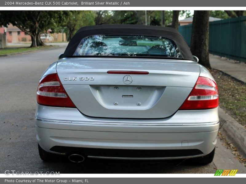 Brilliant Silver Metallic / Ash 2004 Mercedes-Benz CLK 500 Cabriolet