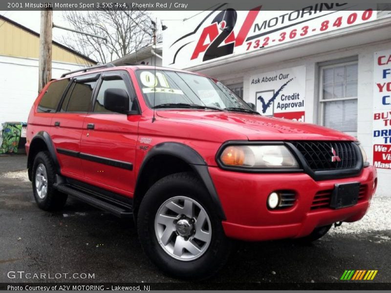 Phoenix Red / Gray 2001 Mitsubishi Montero Sport 3.5XS 4x4