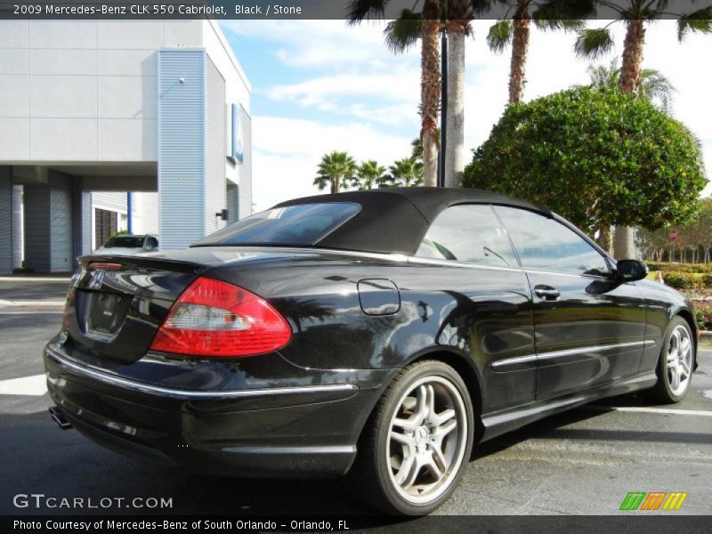 Black / Stone 2009 Mercedes-Benz CLK 550 Cabriolet