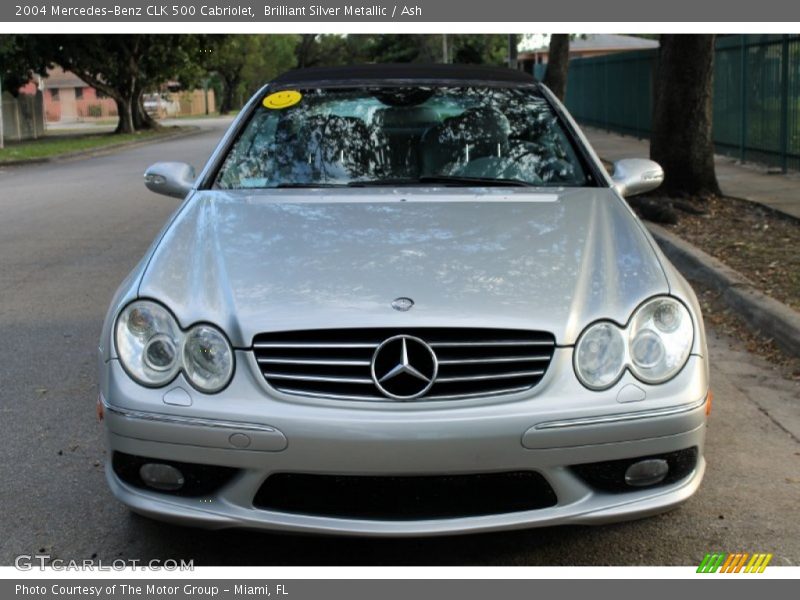 Brilliant Silver Metallic / Ash 2004 Mercedes-Benz CLK 500 Cabriolet