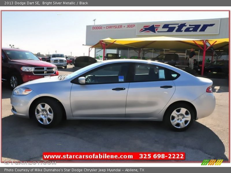 Bright Silver Metallic / Black 2013 Dodge Dart SE