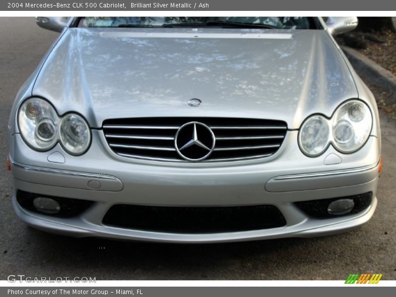 Brilliant Silver Metallic / Ash 2004 Mercedes-Benz CLK 500 Cabriolet