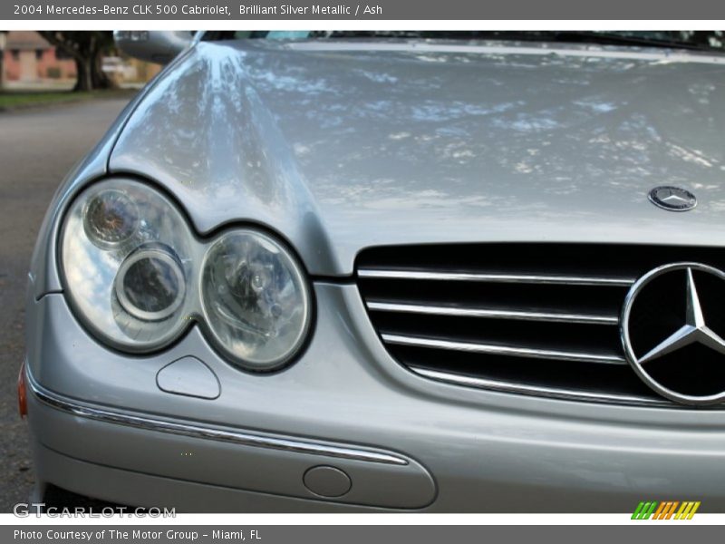 Brilliant Silver Metallic / Ash 2004 Mercedes-Benz CLK 500 Cabriolet