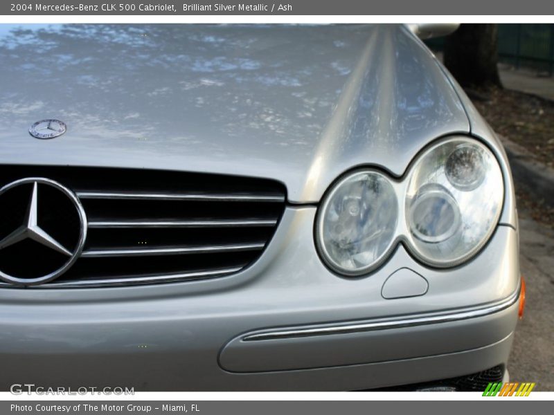 Brilliant Silver Metallic / Ash 2004 Mercedes-Benz CLK 500 Cabriolet