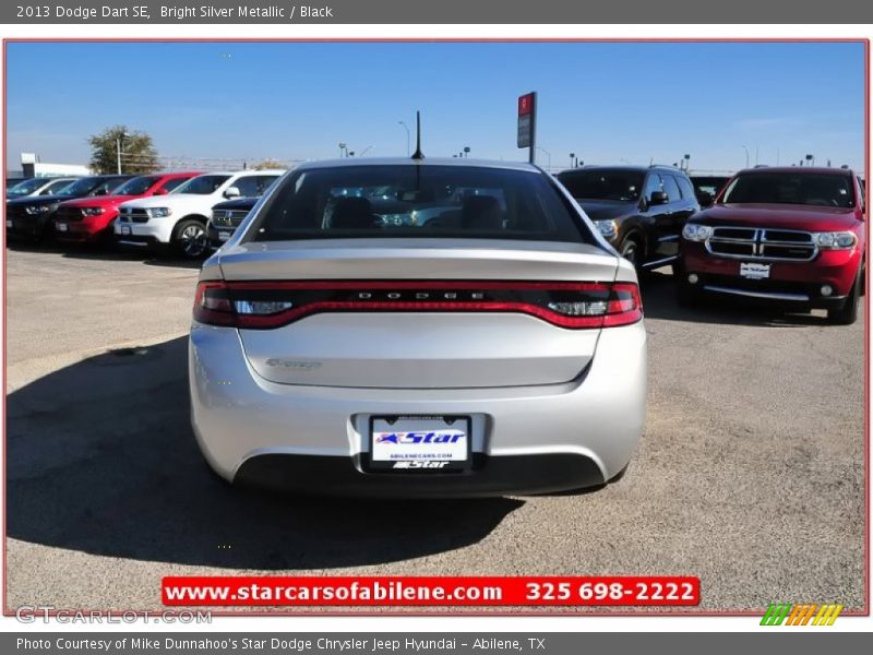 Bright Silver Metallic / Black 2013 Dodge Dart SE
