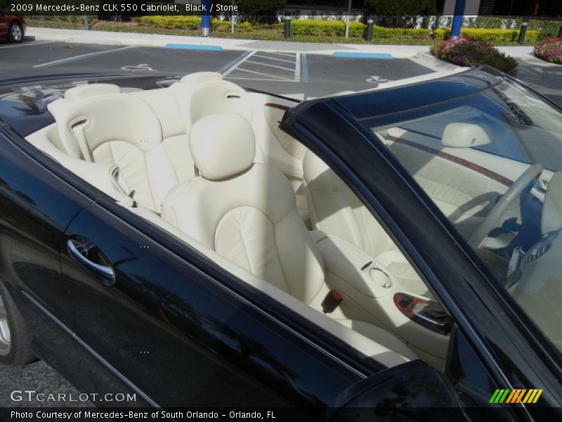 Black / Stone 2009 Mercedes-Benz CLK 550 Cabriolet