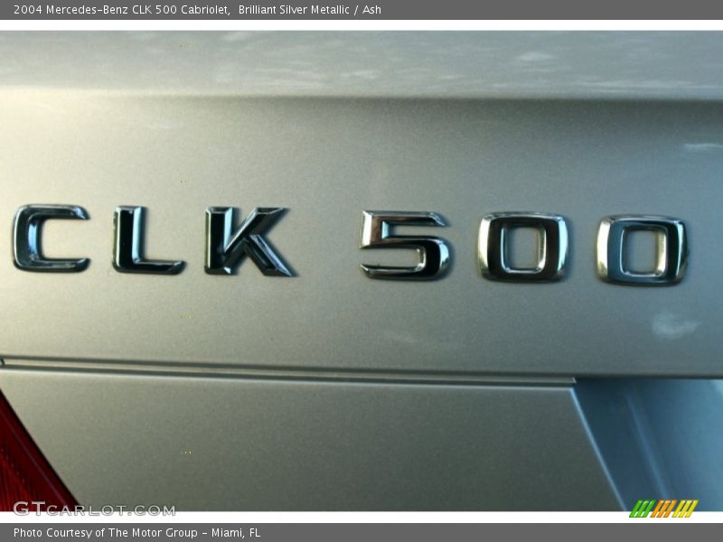Brilliant Silver Metallic / Ash 2004 Mercedes-Benz CLK 500 Cabriolet