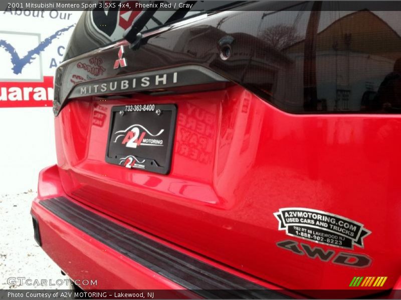 Phoenix Red / Gray 2001 Mitsubishi Montero Sport 3.5XS 4x4