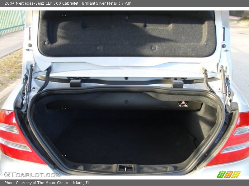Brilliant Silver Metallic / Ash 2004 Mercedes-Benz CLK 500 Cabriolet